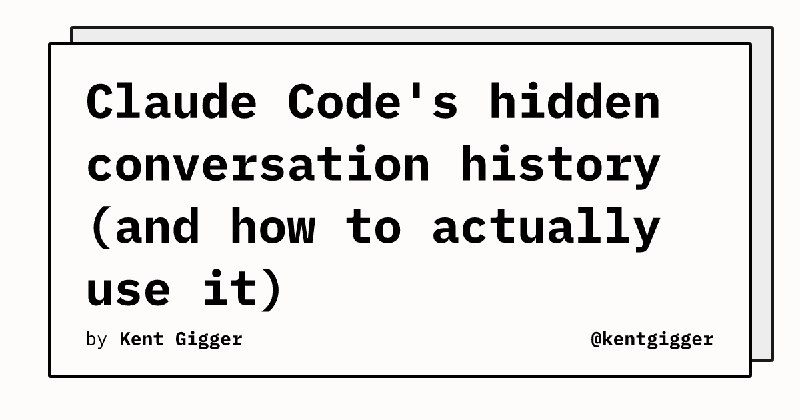 How to resume, search, and manage Claude Code conversations | @kentgigger